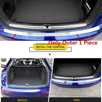 

Car Accessories Rear Boot Bumper Guard Plate Protector Molding Stainless Steel 1pcs For Audi Q5 2018