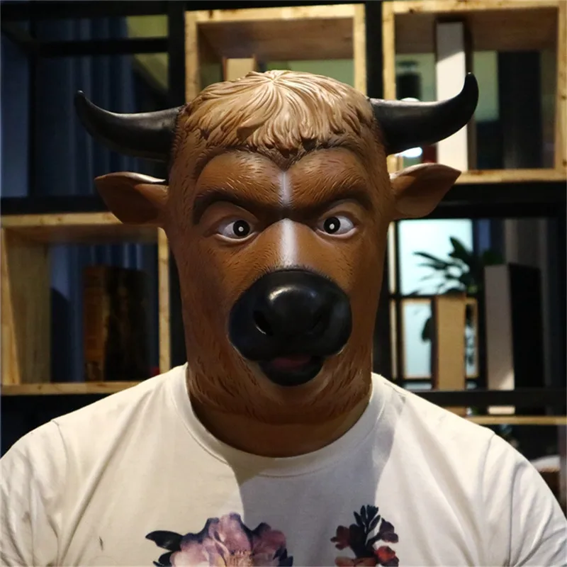 

Simple Honest Cattle Halloween Mask Cute Bull Animal Headwear Halloween Party Decorations Halloween Costume Ball Party Masks