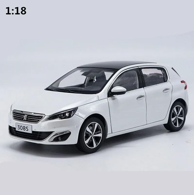 1:18 усовершенствованная Автомобильная игрушка Peugeot 308S из сплава литая под