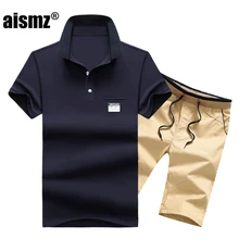 Aismz комплект из двух предметов, мужские летние наборы спортивной одежды мужские худи верхняя одежда, толстовки, пляжный костюм, футболка+ шорты, спортивный костюм для мужчин