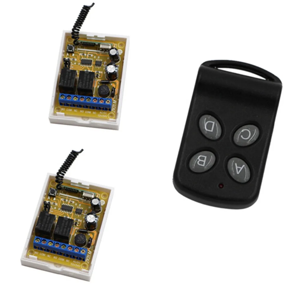 Universal DC 12V 24V 2CH Wireless Remote Controls Receiver and