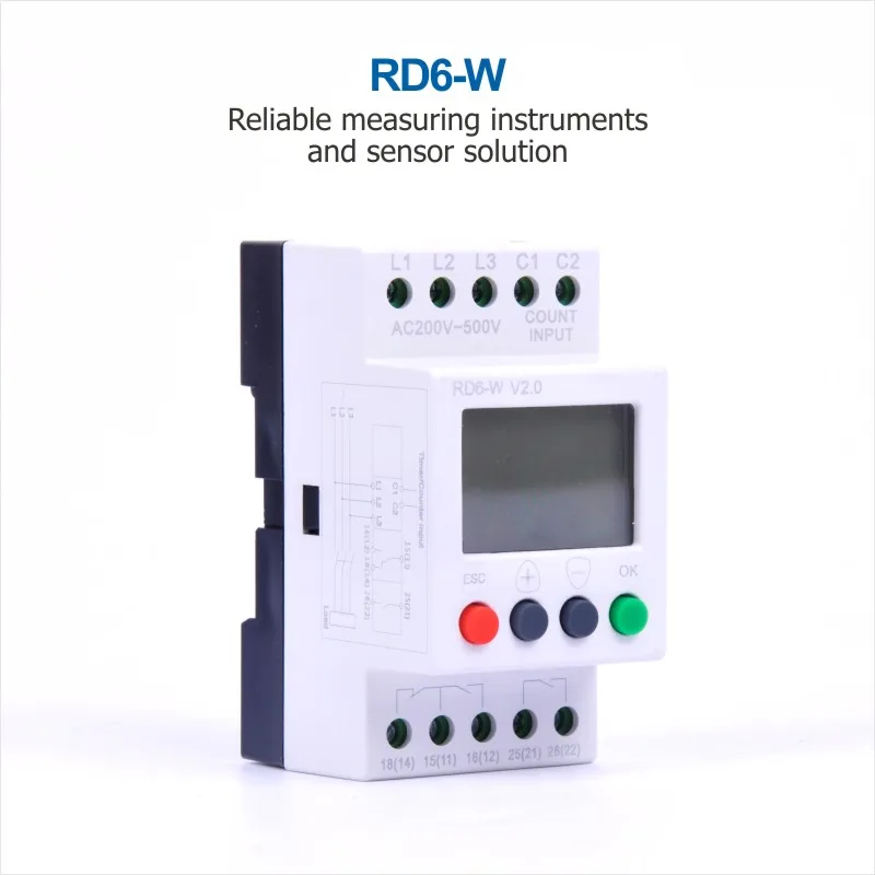 

Digital over current relay, under/overvoltage protection relay, three phase voltage protective relay RD6-W