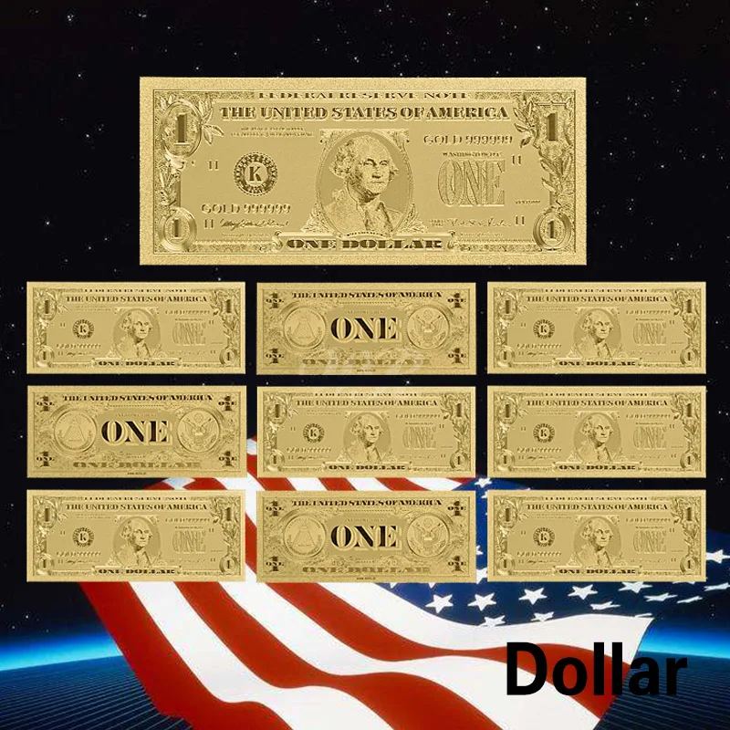Souvenir Amerika Serikat 1 Juta Dolar 24 K Emas Uang Kertas