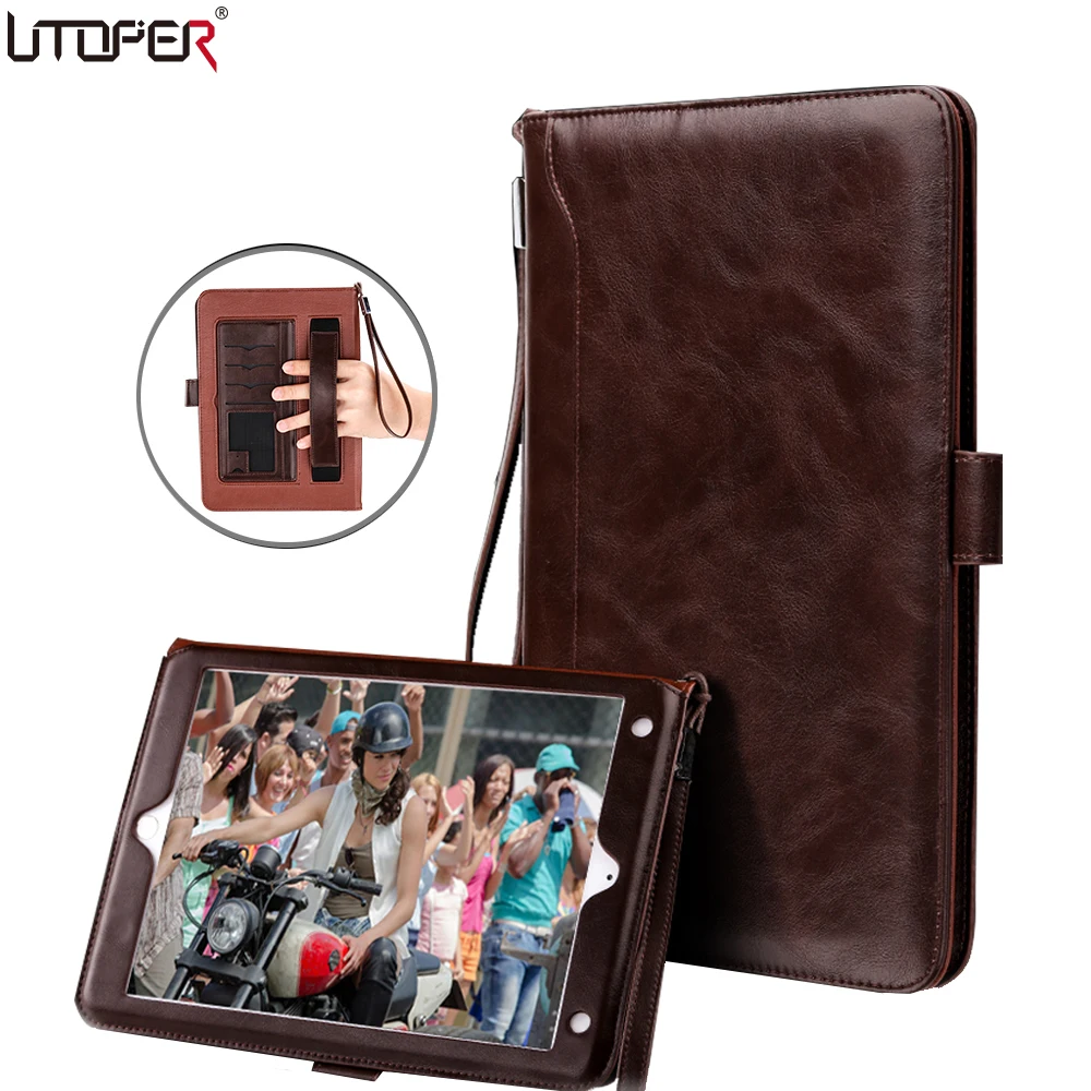 

UTOPER Case For Apple ipad 2 3 4 Case Business Retro Briefcase Hand Belt Holder Cover For iPad 234 Sleep Bag For iPad 2 iPad 4 3