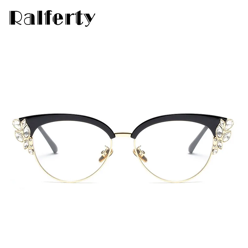 rhinestone cat eye eyeglass frames