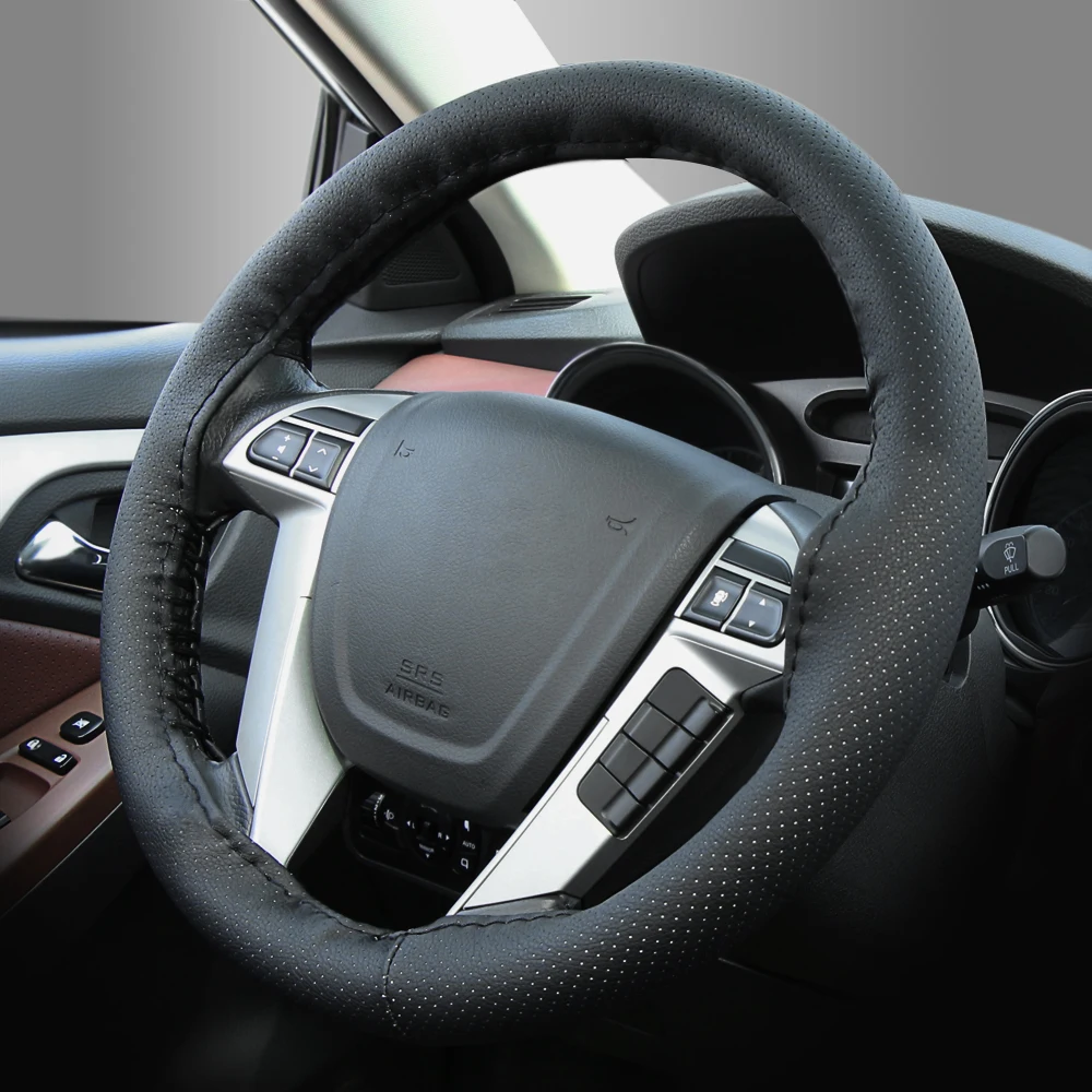 Оплетка из мягкой кожи для Ford Focus Fiesta Mondeo Kuga Citroen C4 C5 Skoda Octavia Rapid Superb|Чехлы на руль| |