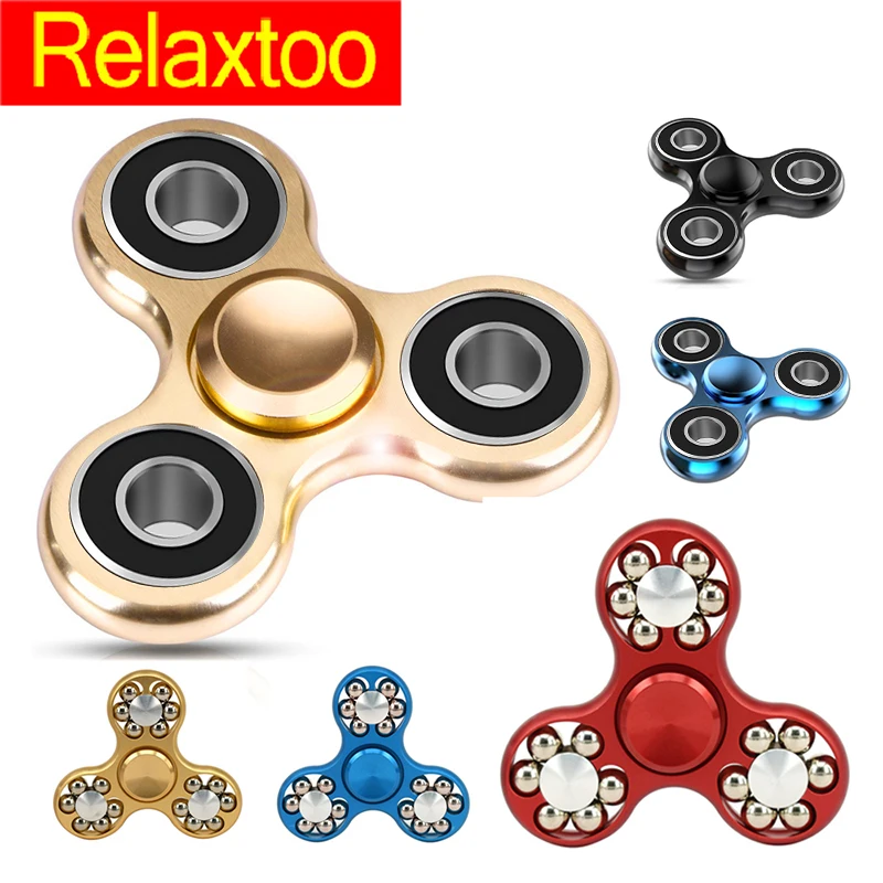 

High Speed Metal Fidget Spinner Fashion Snowflake Hand Spinner Newest Design Tri-Spinner Stress Relieve Gyro Adult Kid Child Toy