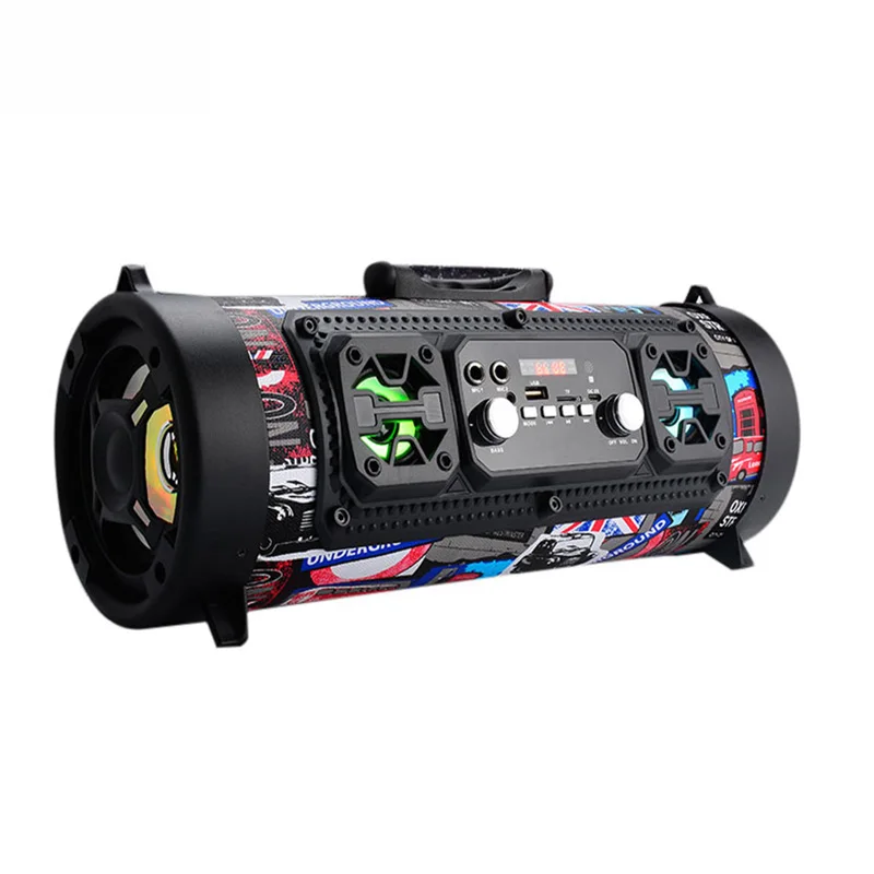 Hifi Portable Bluetooth Speaker FM Radio Move KTV 3D Sound system Sound bar subwoofer portable column bluetooth speaker FM radio