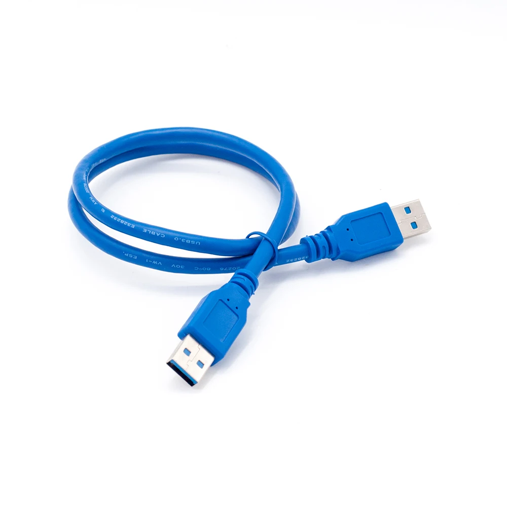 Blue 60cm PCI-E extender PCI Express Riser Card 1x to 16x USB 3.0 SATA to 4Pin IDE Molex Power for BTC Mining Miner