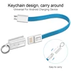 LLavero de carga rápida para teléfono móvil, Cable de sincronización de datos de iluminación para iphone 6s tipo-c, Micro USB C, Cable de llavero corto ► Foto 3/6