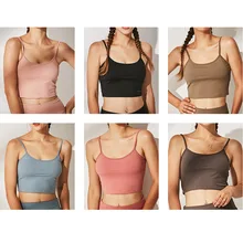 Жилет для йоги с подкладом для груди, сексуальный бюстгальтер для спины, дышащий спортивный бюстгальтер