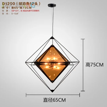 

American Industrial Retro Led Pendant Lights Glass Lighting Fixtures Modern Loft Pendant Lamp Metal Bar Restaurant G4 Socket