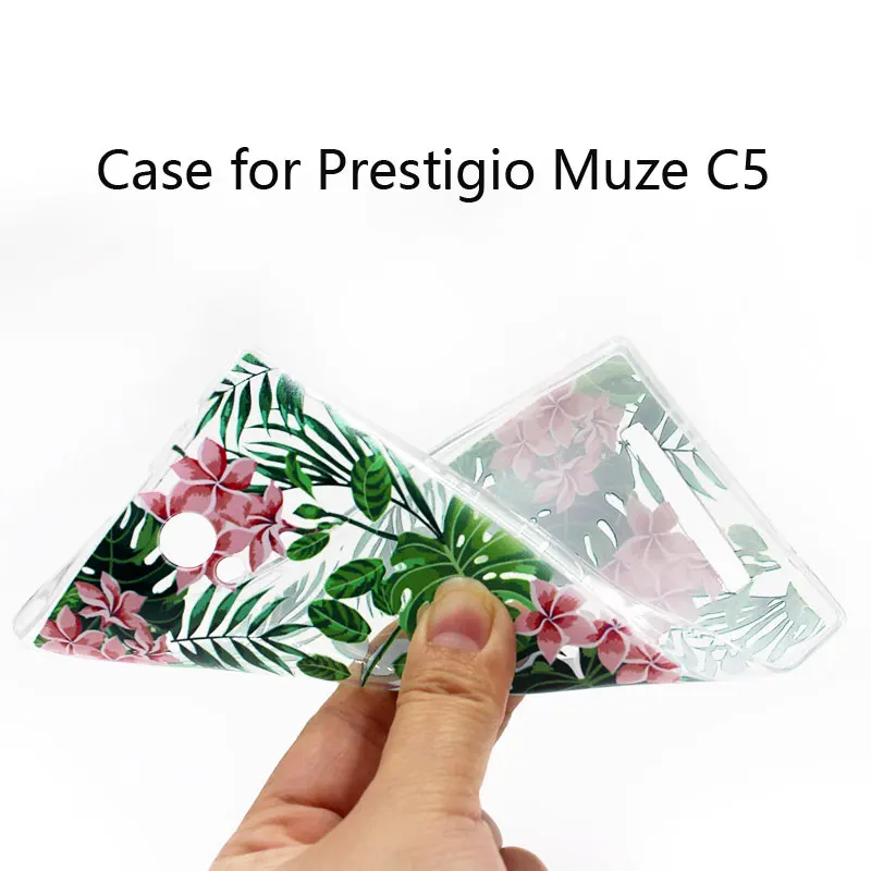 Чехол для Prestigio Muze C5 прозрачный мягкий силиконовый защитный чехол 5 0 дюйма с