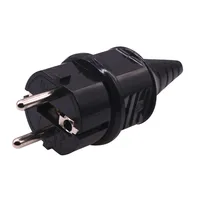 1ชิ้นปลั๊กขั้วไฟ AC ยุโรปอียูแปลงสายไฟฟ้าปลั๊กอะแดปเตอร์ตัวผู้ตัวเมียที่สามารถนำกลับมาใช้ใหม่ได้สำหรับ2.5A 1