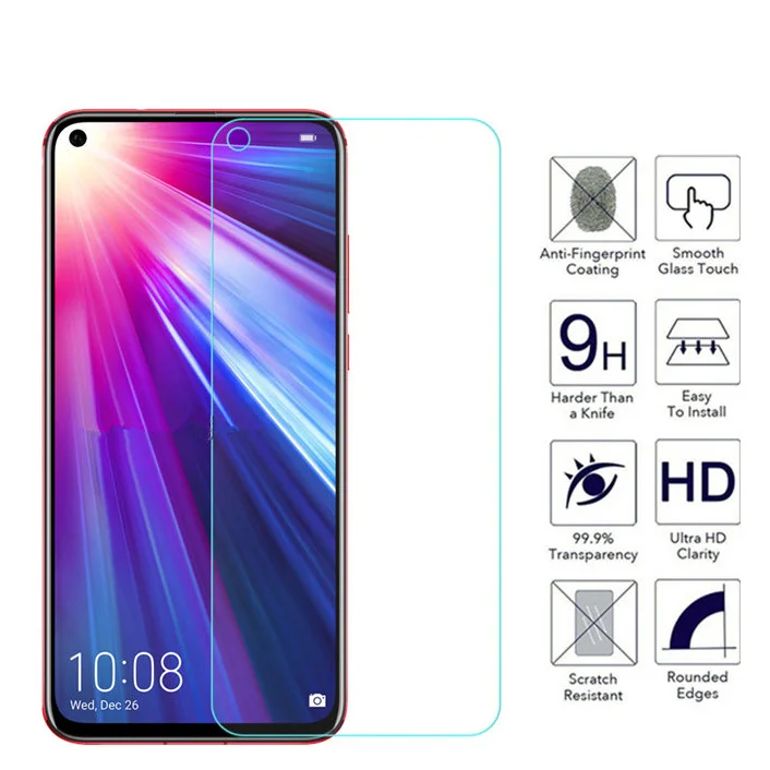 2 шт протектор экрана для huawei honor View 20 защитная пленка из закаленного стекла для huawei honor view 10 v20 v10