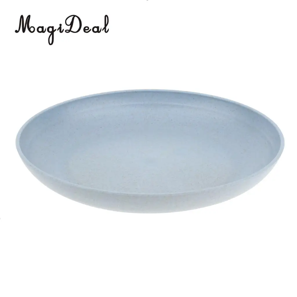 MagiDeal 4 Pieces Outdoor Tableware Dinner Plates Dishes Food Snacks Container Tray Home Kitchen Dinnerware Set