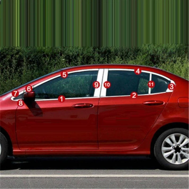 

Car Automobile Decorative Body Window Door Handle Exterior Bright Sequins Covers 08 09 10 11 12 13 14 15 16 17 18 FOR Honda City