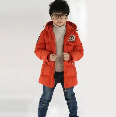 

2017 Teenagers Boys Jacket Winter Jackets For Boys Down Jacket Kids Boys Warm Hooded Outerwear Coat Children Clothes