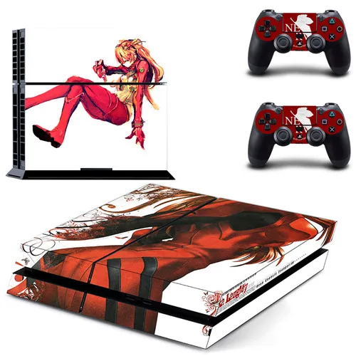 EVA NEON GENESIS EVANGELION наклейка для PS4 стикеры Наклейка Винил для sony Playstation 4 консоли и 2 Пульты ДУ игровых приставок наклейка для PS4 - Цвет: DPTM1447