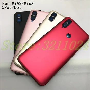 

5Pcs/Lot New Housing Battery Door Back Cover Metal Rear Case For Xiaomi A2 MiA2 MA2 Mi6X Mi 6X Replacement Part+Camera Lens