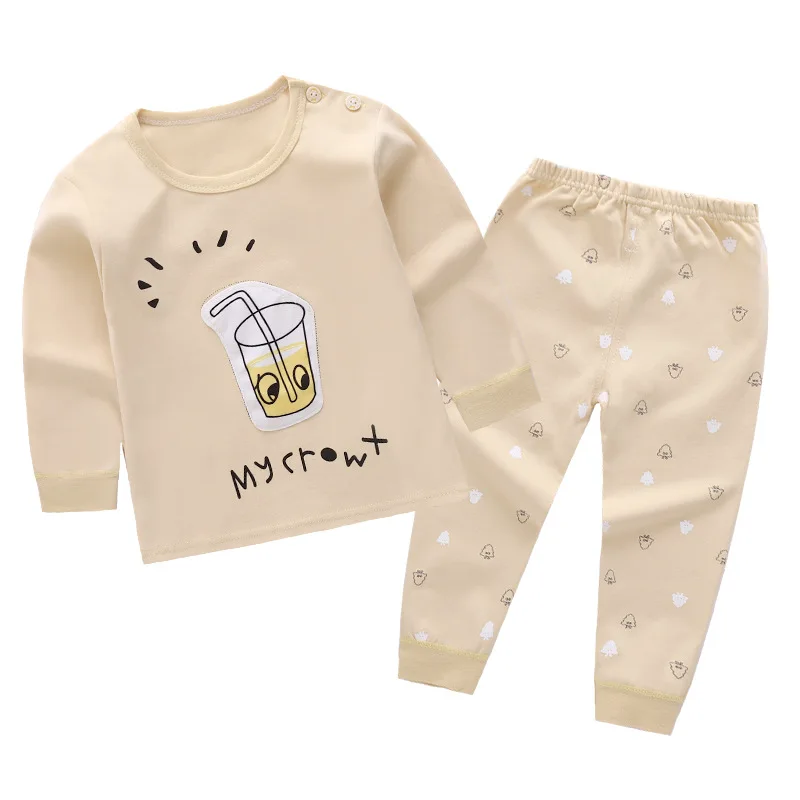 

2018 Autumn & Winter New Boys Clothes Set Girls Clothes Cotton Children Clothing Set Soft Cotton Casual Kids Clothes For Sleep