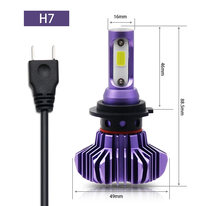 Braveway H4 H7 светодиодный светильник лампы для авто H1 H8 H11 HB3 9005 HB4 9006 Led H1 лампы светодиодные лампы для автомобилей Автомобильные фары светильник 12000LM