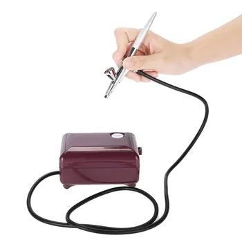

Mini Air Compressor Facial Anti Winkle Skin Water Oxygen Injection Therapy Tattoo Body Paint Machine With Airbrush Cleaning Tool