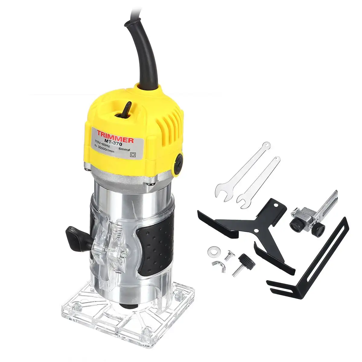 2200W Electric Hand Trimmer 6.35mm Laminate Palms Wood Router Trimming Cutting Carving Machine Woodworking Power Tool 110V 220V