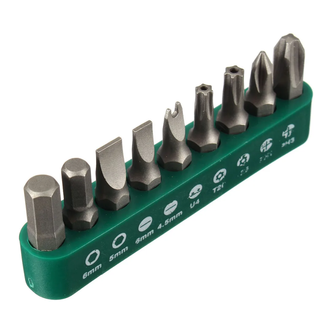 DWZ 10 in 1 Mini Right Angle Offset Hand Ratchet Screwdriver Ratchet Driver Tool Set