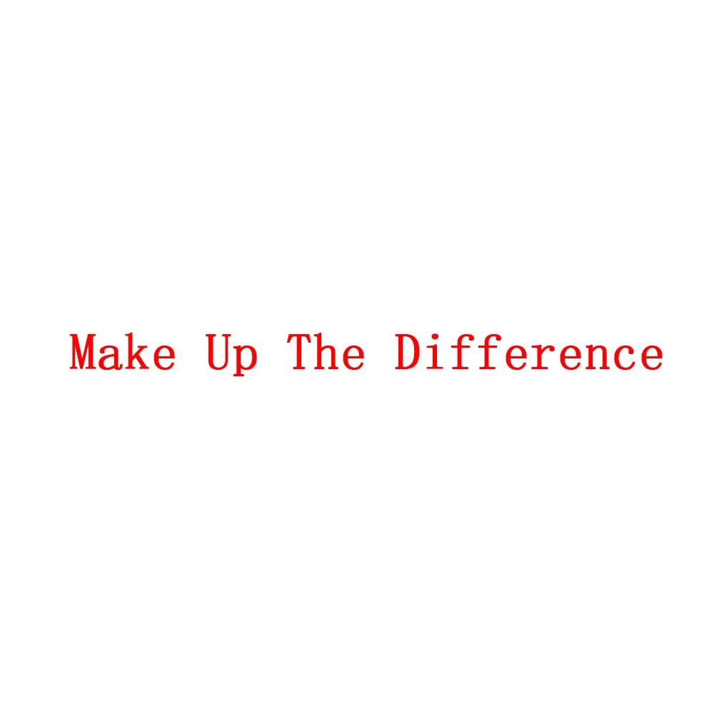 

Make Up The Difference