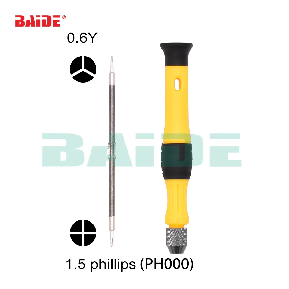 

New Double Head 2 in 1 Combination Screwdriver 1.5 Phillips PH00 PH000 0.6Y 0.8 1.2 Pentalobe Screwdrver for iPhone XS iPad