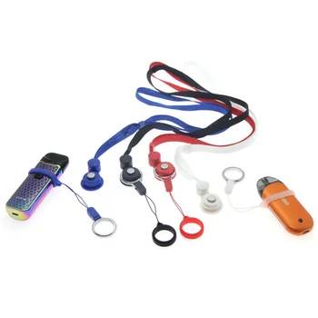 

Rotate Detachable 20mm Silicone Ring Electronic Cigarette Vape Necklace lanyard for Nord Zero Pod RDA Box Vape