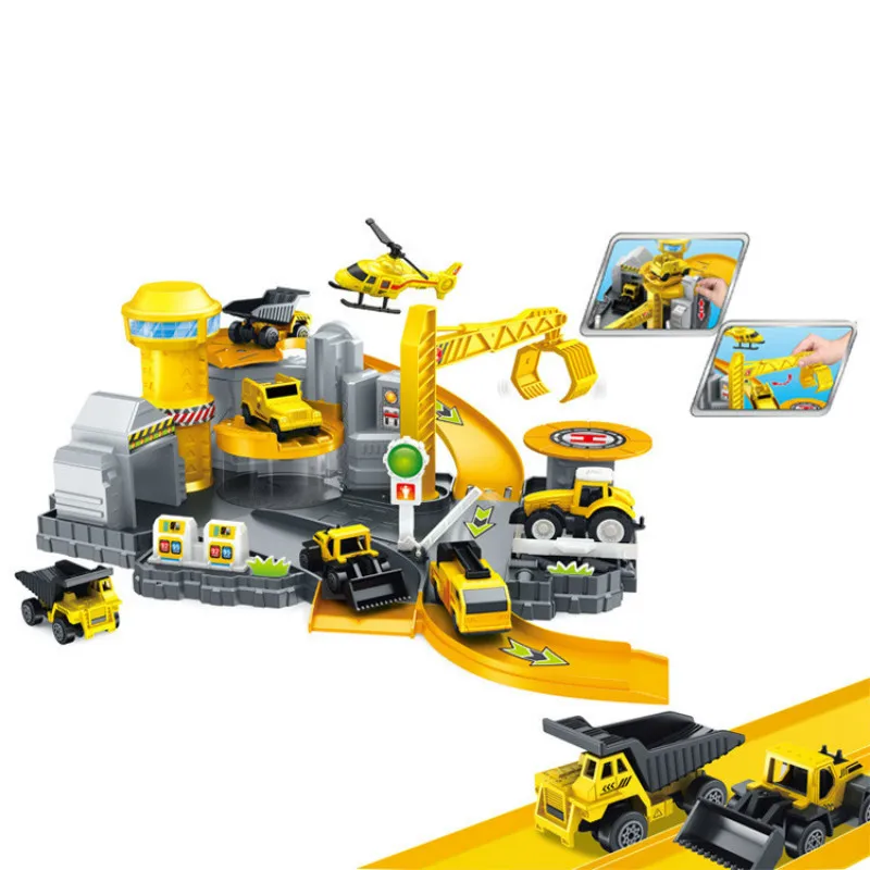 

Children's Intelligence Assembling Stereo Track Simulating Parking Model Toys of Urban Building Series Project