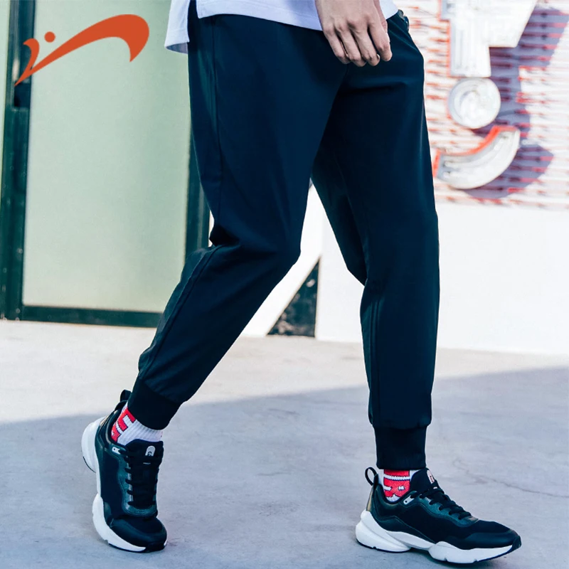 

Men's woven nine pants 2019 new ribbed letters printed summer waist pants