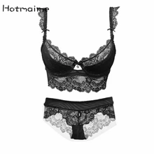 Новые модные комплекты нижнего белья больших размеров, бюстгальтер с тонкой чашкой, кружевное дышащее женское нижнее белье с эффектом пуш-ап, тонкий сексуальный комплект бюстгальтера с глубоким вырезом, трусики