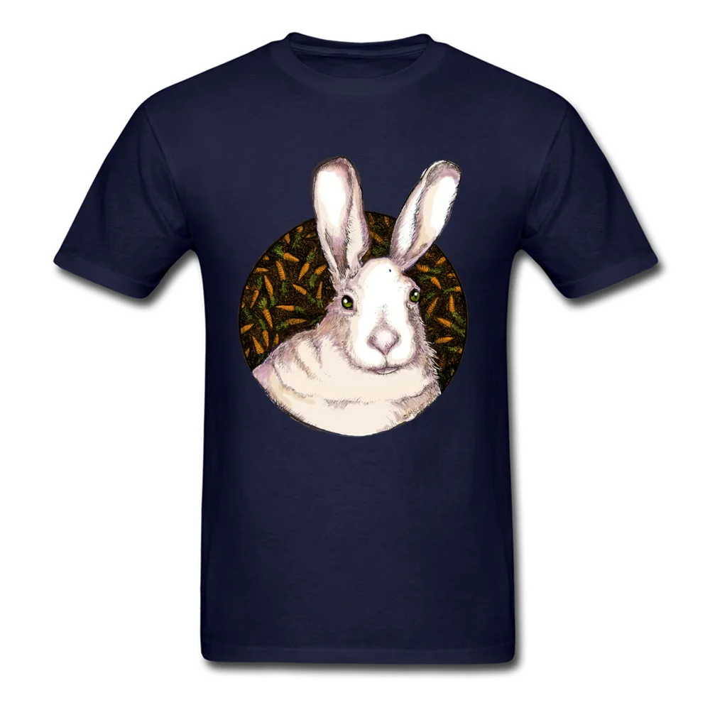Cool Crewneck T-shirts Summer Fall Tops T Shirt Short Sleeve Faddish Cotton Normal T-Shirt Slim Fit Men Free Shipping Bunny and the Flying Carrots in TechniColor navy