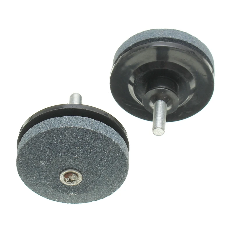 

2x Lawn Mower Blade Sharpener Accessories Tool Sharpener Knife Sharpening Stone Grindstone Universal Fit Any Power Drill Mower