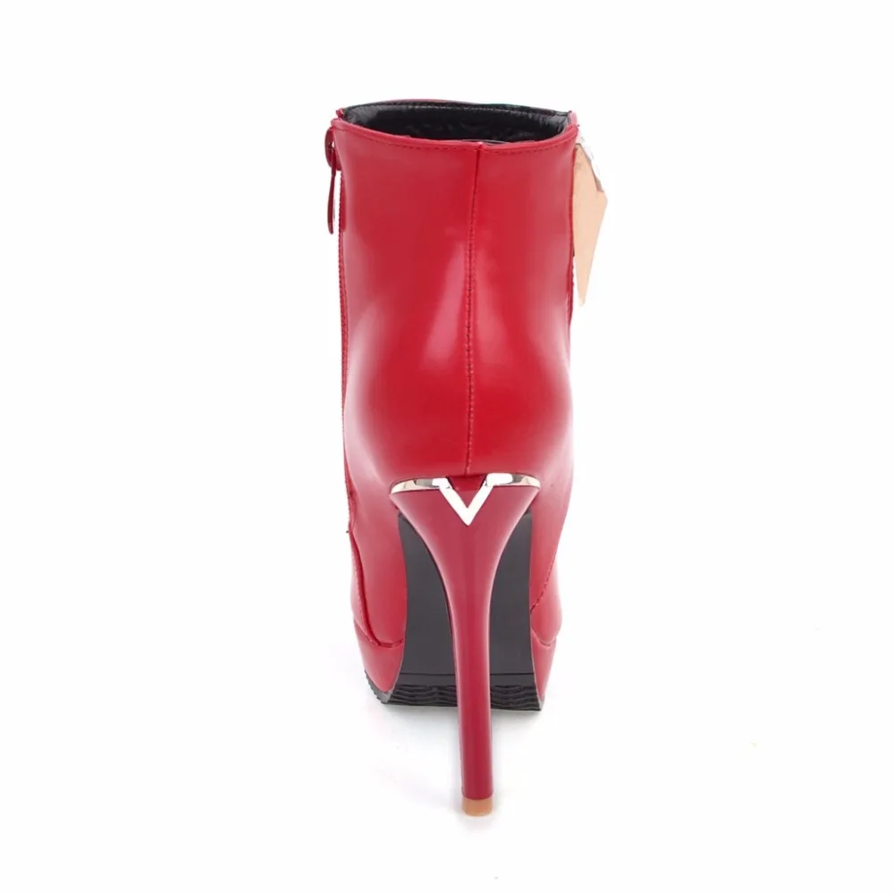 Женские зимние ботинки на платформе с молнией сбоку 33 48|boots sexy|women winter bootswinter boots |