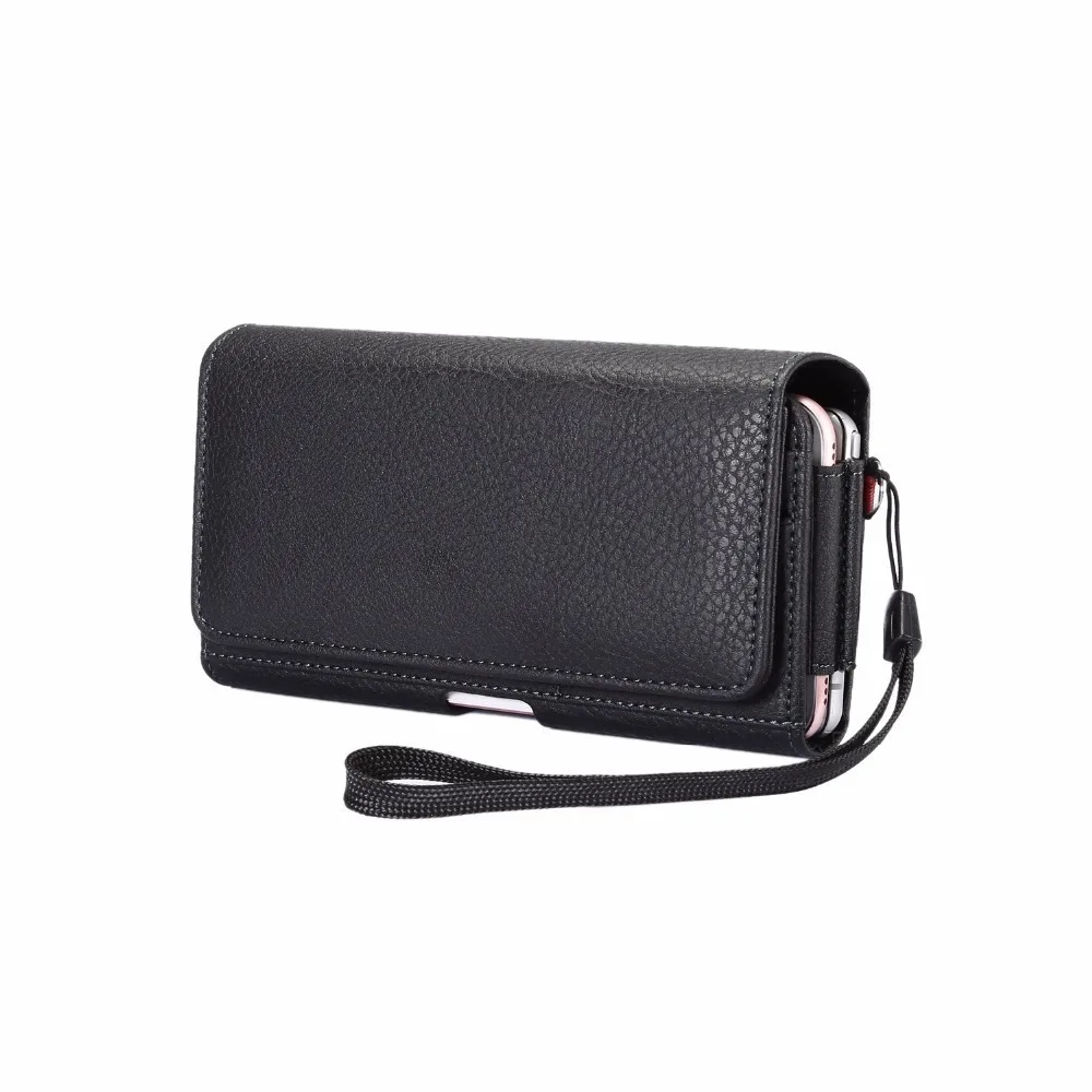 Universal Outdoor Double Pockets Bag Phone Cover Belt Case For iPhone 4 4s 5 5s 5c SE 6 6S 7 8 Plus Magnetic Pouch 6.0 Below