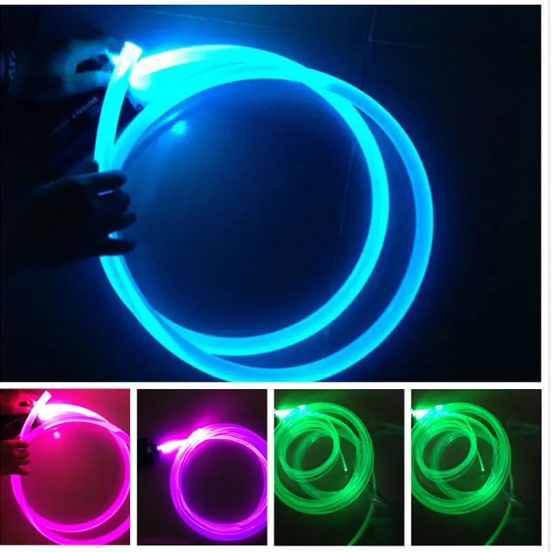 10 100M * 3mm High quality 0.75mm PMMA Plastic Fiber Optic end glow for