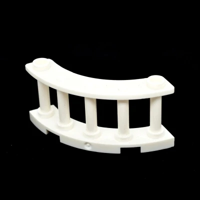 

12 pcs moc Fence 4 x 4 x 2 30056 Quarter Round Spindled with 2 Studs DIY Building Enlighten Block Bricks Street View