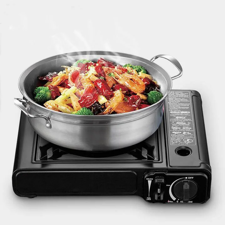 

Stove Outdoor Furnace Portable Gas Stainless Steel Camping for Hiking Picnic Cooking Windproof Camping Lightweight Stov