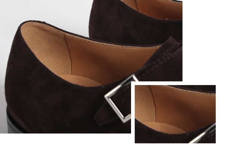 Vikeduo/ г.; модная обувь ручной работы из натуральной кожи с пряжкой; деловые, вечерние, свадебные туфли; оригинальные дизайнерские мужские туфли-монки