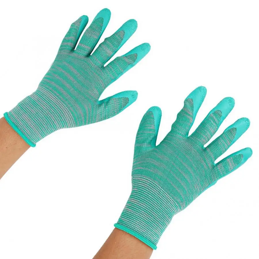

1 Pair Non-Slip Waterproof Labor Work Gardening Stab-Proof Handling Protective Gloves