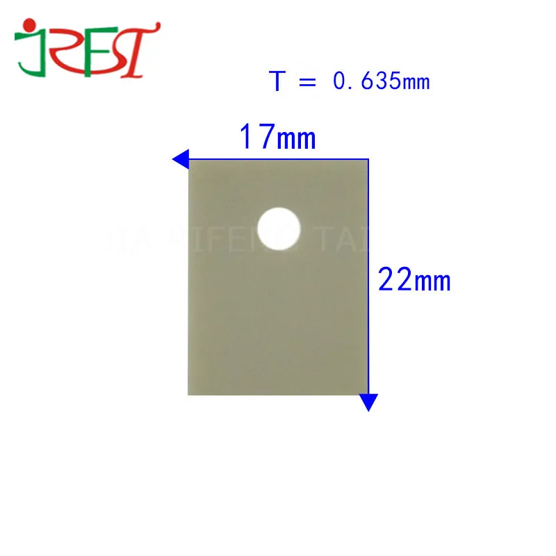 ALN изолятор охлаждающая подставка до-247 0,635 мм* 17 мм* 22 мм нитрид алюминия керамика с отверстием 3,7 мм