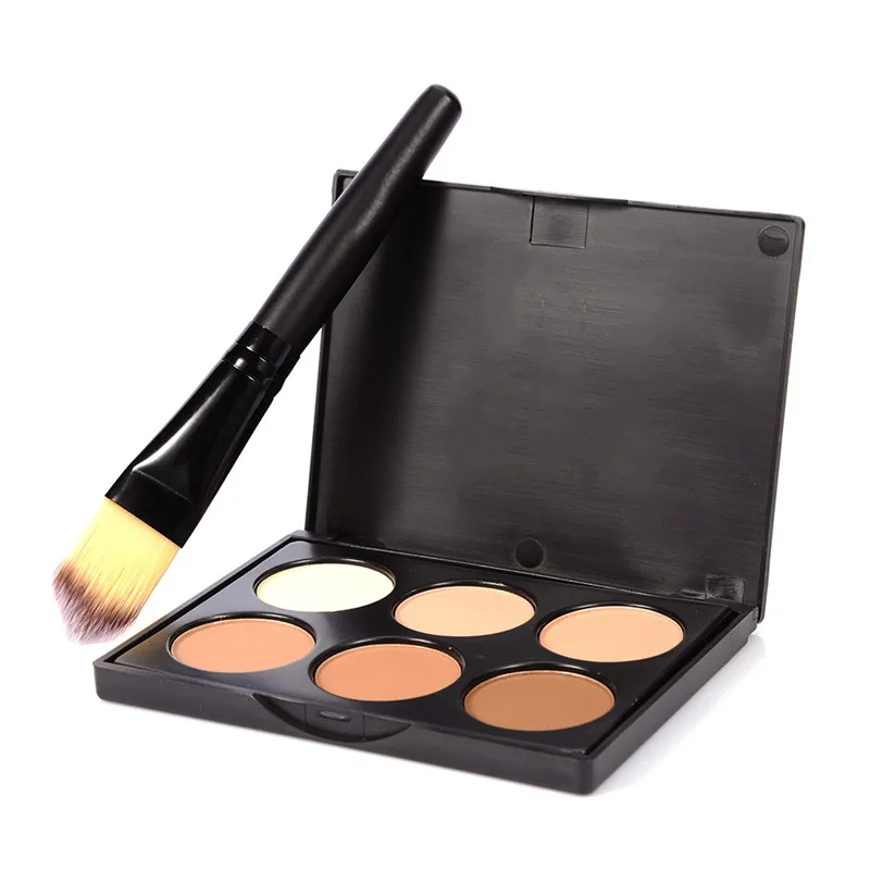 

Contour Face Cream Makeup Concealer Bronzer Palette Set 6 Colors