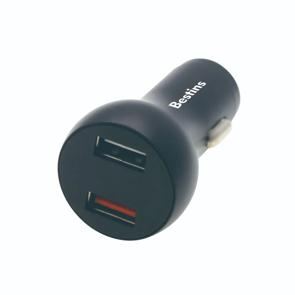 Bestins شاحن سيارة سريعة تهمة 3.0 أسود العالمي شاحن المزدوج USB سريع QC 3.0 سيارة شاحن آيفون Xiaomi شاحن الجهاز اللوحي Bestins شاحن سيارة سريعة تهمة 3.0 أسود العالمي شاحن المزدوج USB سريع QC 3.0 سيارة شاحن آيفون Xiaomi شاحن الجهاز اللوحي