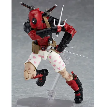 

Marvel 15cm X-MAN DeadPool Figma EX-042 Deadpool DX Ver Super Hero BJD Figure Model Toys