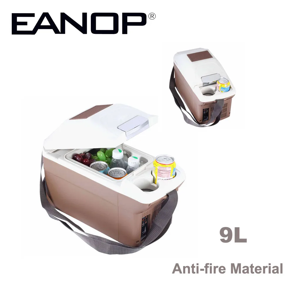 

EANOP Car Refrigerator 9L Auto Fridge Mini Cooler box Freezer 12V 5 to 65 degree for Universal Cars