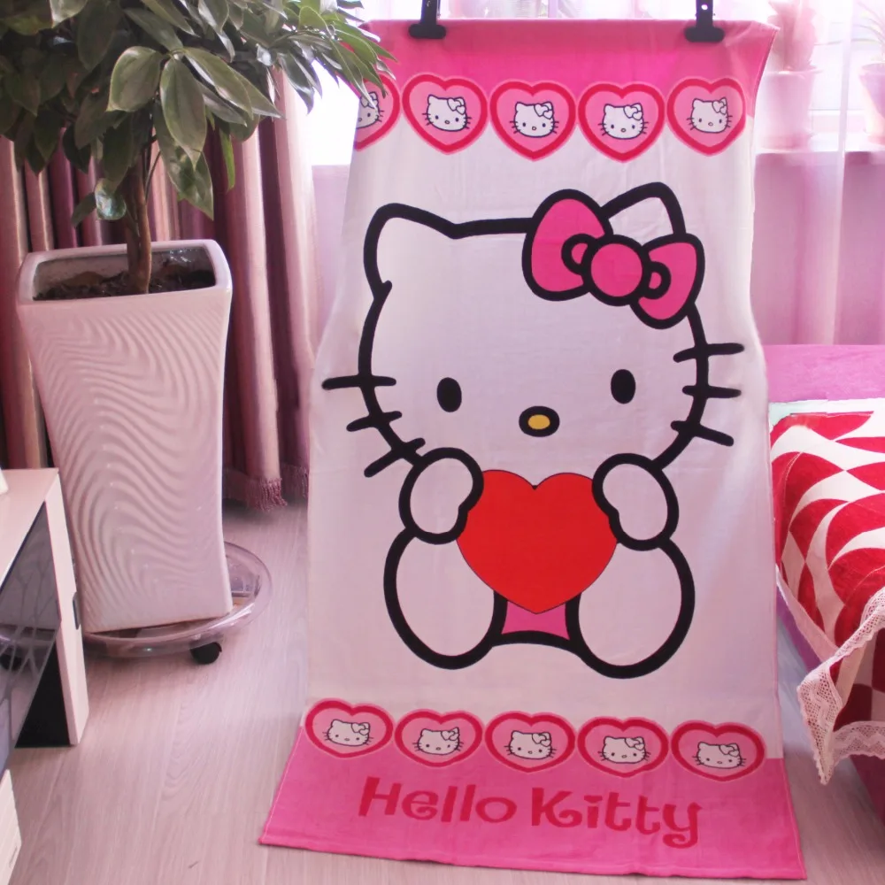 

Cartoon Hello Kitty Bathroom Towels